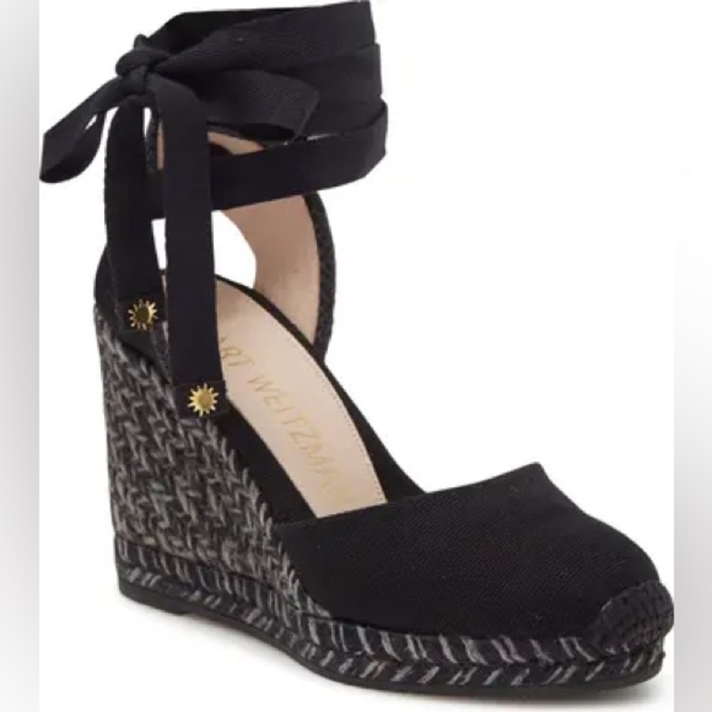 Stuart Weitzman Marguerita Espadrille wedge size 9
